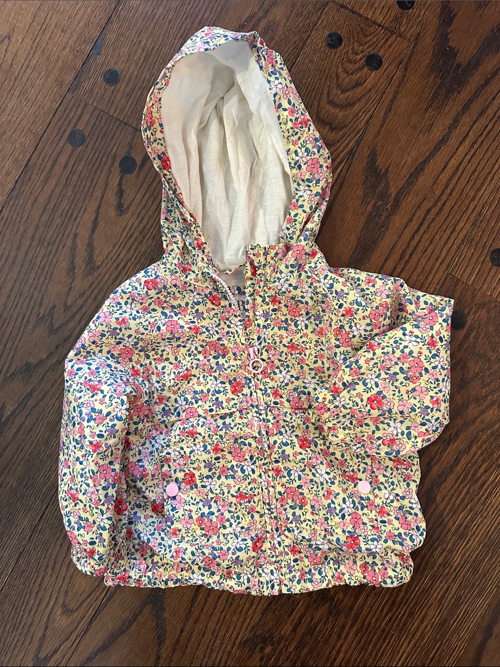 Zara baby Floral Hooded Raincoat 12-18M